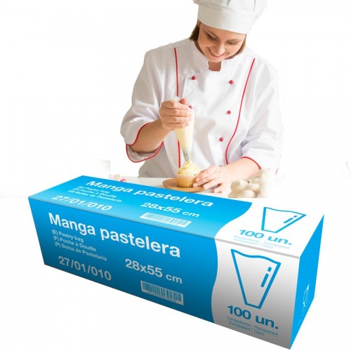 Caja de carton de manga pastelera de polietileno